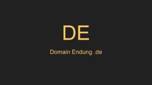 Domain Endung .de